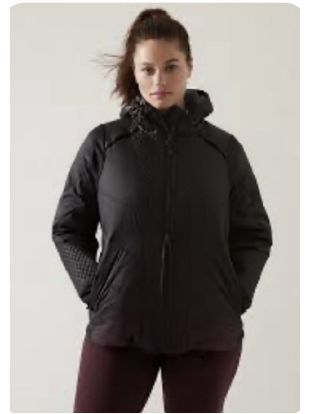 Women's Athleta Black Rock Ridge PrimaLoft® Puffer Jacket M